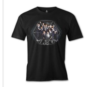 Lord T-Shirt EXO - Group Siyah Erkek T-shirt