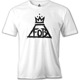 Lord T-Shirt Fall Out Boy - Logo Beyaz Erkek T-shirt