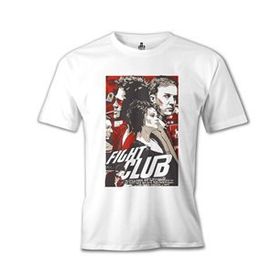 Lord T-Shirt Fight Club Beyaz Erkek T-shirt