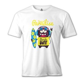 Lord T-Shirt Florida Sörf Beyaz Erkek T-Shirt