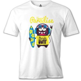 Lord T-Shirt Florida Sörf Beyaz Erkek T-Shirt