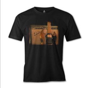Lord T-Shirt Gitar - Fender 2 Siyah Erkek T-shirt
