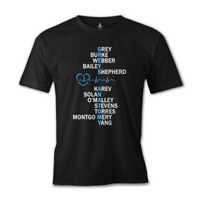 Lord T-Shirt Grey's Anatomy - Grey Siyah Erkek T-shirt