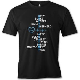 Lord T-Shirt Grey's Anatomy - Grey Siyah Erkek T-shirt