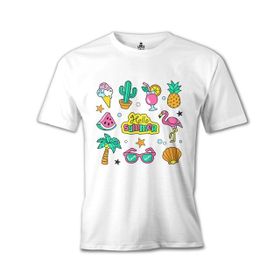 Lord T-Shirt Hello Summer Beyaz Erkek T-shirt
