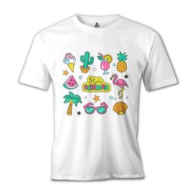 Lord T-Shirt Hello Summer Beyaz Erkek T-shirt