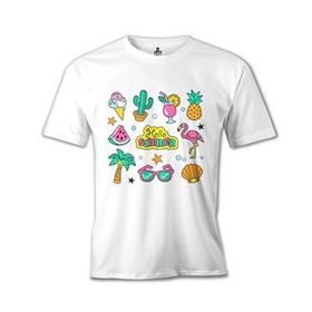 Lord T-Shirt Hello Summer Beyaz Erkek T-shirt