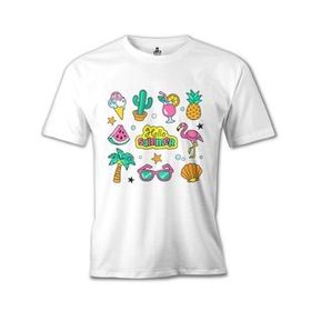 Lord T-Shirt Hello Summer Beyaz Erkek T-shirt