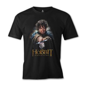 Lord T-Shirt Hobbit - The Battle of Five Armies Siyah Erkek T-shirt