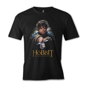 Lord T-Shirt Hobbit - The Battle of Five Armies Siyah Erkek T-shirt
