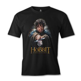 Lord T-Shirt Hobbit - The Battle of Five Armies Siyah Erkek T-shirt