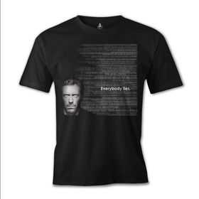 Lord T-Shirt House - Everybody Lies Siyah Erkek T-shirt