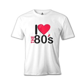Lord T-Shirt I Love the 80's Beyaz Erkek T-shirt