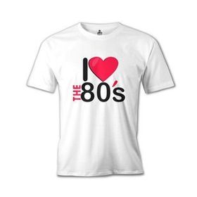 Lord T-Shirt I Love the 80's Beyaz Erkek T-shirt
