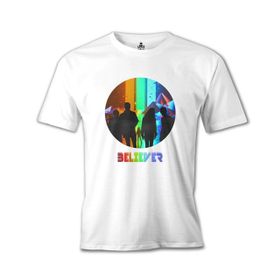 Lord T-Shirt Imagine Dragons - Believer Beyaz Erkek T-shirt