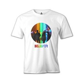 Lord T-Shirt Imagine Dragons - Believer Beyaz Erkek T-shirt