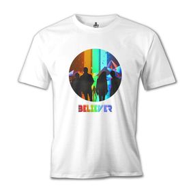 Lord T-Shirt Imagine Dragons - Believer Beyaz Erkek T-shirt