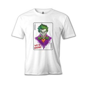 Lord T-Shirt Joker In Cards Beyaz Erkek T-Shirt