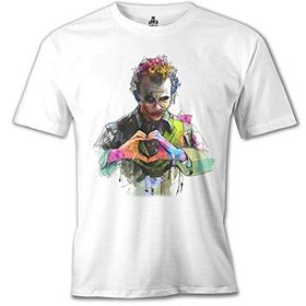 Lord T-Shirt Joker Love Beyaz Erkek T-Shirt