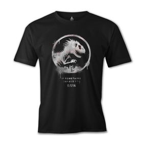 Lord T-Shirt Jurassic Park - Run Siyah Erkek T-shirt