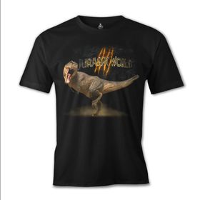 Lord T-Shirt Jurassic World T-Rex Siyah Erkek T-shirt