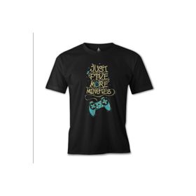 Lord T-Shirt Just Five More Minutes Siyah Erkek T-shirt