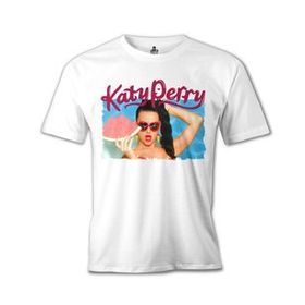 Lord T-Shirt Katy Perry - California Gurls Beyaz Erkek T-shirt