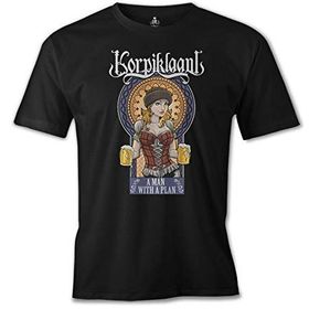 Lord T-Shirt Korpiklaani - A Man With a Plan Siyah Erkek T-shirt