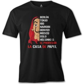 Lord T-Shirt La Casa De Papel - Team Siyah Erkek T-shirt