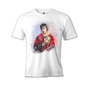 Lord T-Shirt La Casa De Papel Tokio Mask Beyaz Erkek T-Shirt