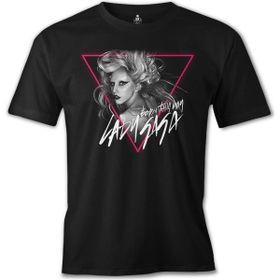 Lord T-Shirt Lady Gaga - Born this Way Siyah Erkek T-shirt