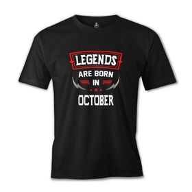 Lord T-Shirt Legends Born in October - Blade Siyah Erkek T-shirt