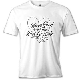 Lord T-Shirt Life İs Short Beyaz Erkek T-Shirt
