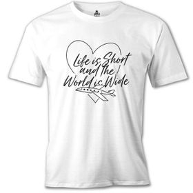 Lord T-Shirt Life İs Short Beyaz Erkek T-Shirt