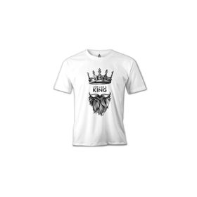 Lord T-Shirt Live Like A King Beyaz Erkek T-Shirt