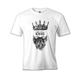 Lord T-Shirt Live Like A King Beyaz Erkek T-Shirt