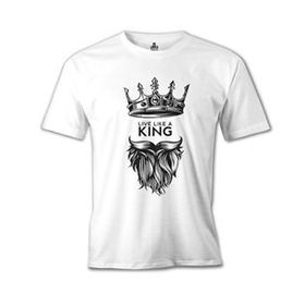 Lord T-Shirt Live Like A King Beyaz Erkek T-Shirt