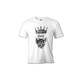 Lord T-Shirt Live Like A King Beyaz Erkek T-Shirt