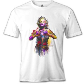 Lord T-Shirt Marilyn Monroe Love Beyaz Erkek T-Shirt