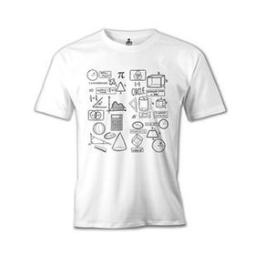 Lord T-Shirt Matematik - Basics Beyaz Erkek T-shirt