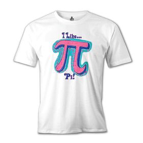 Lord T-Shirt Matematik - Pi 21 Beyaz Erkek T-shirt