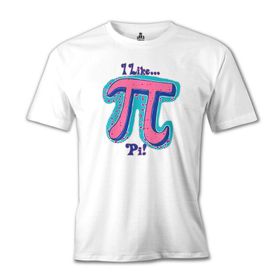 Lord T-Shirt Matematik - Pi 21 Beyaz Erkek T-shirt