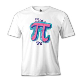 Lord T-Shirt Matematik - Pi 21 Beyaz Erkek T-shirt