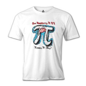 Lord T-Shirt Matematik - Pi 22 Beyaz Erkek T-shirt