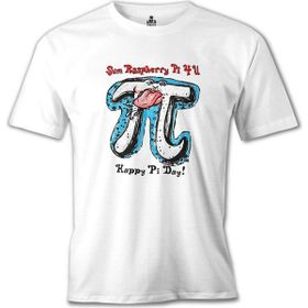 Lord T-Shirt Matematik - Pi 22 Beyaz Erkek T-shirt