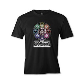 Lord T-Shirt Matematik - Pi 3 Siyah Erkek T-shirt