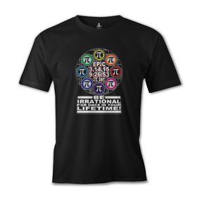 Lord T-Shirt Matematik - Pi 3 Siyah Erkek T-shirt