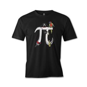 Lord T-Shirt Matematik - Pi 4 Siyah Erkek T-shirt