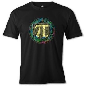 Lord T-Shirt Matematik - Pi 7 Siyah Erkek T-shirt