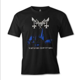 Lord T-Shirt Mayhem - De Mysteriis Dom Sathanas Siyah Erkek T-shirt